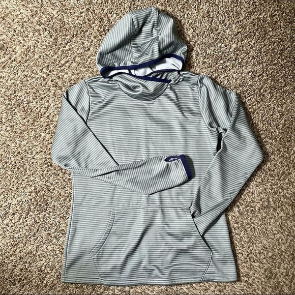 Columbia striped longsleeve fleece shirt - Picture 1 of 4